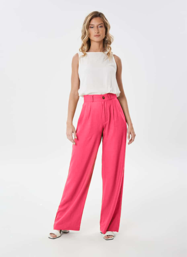 Pantalón palazo de tiro alto