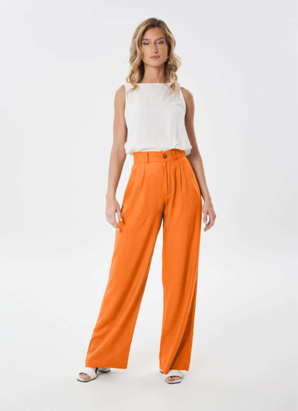 Pantalón palazo de tiro alto