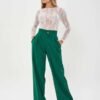 Pantalón sastrero de tiro alto con doble pinza