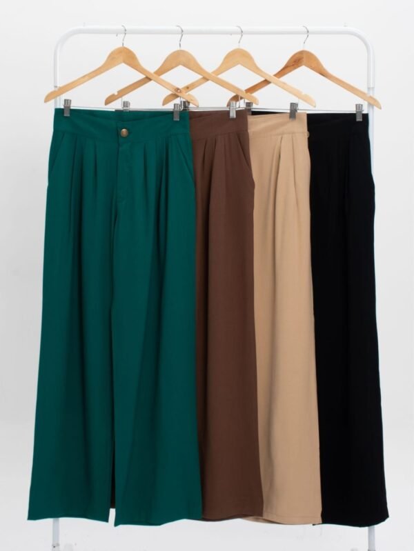 Pantalón sastrero de tiro alto con doble pinza