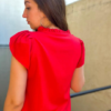 Blusa de crep con lazo