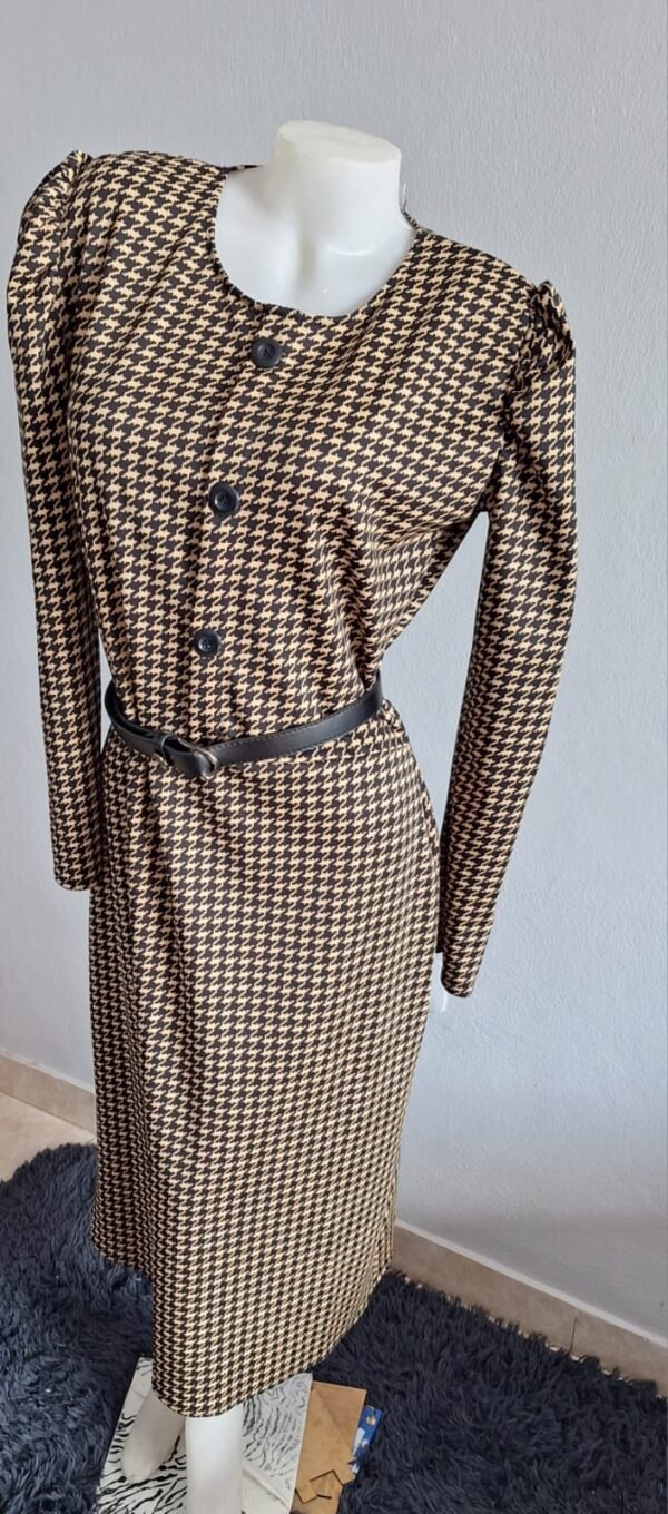 Vestido recto scuba cuadrille