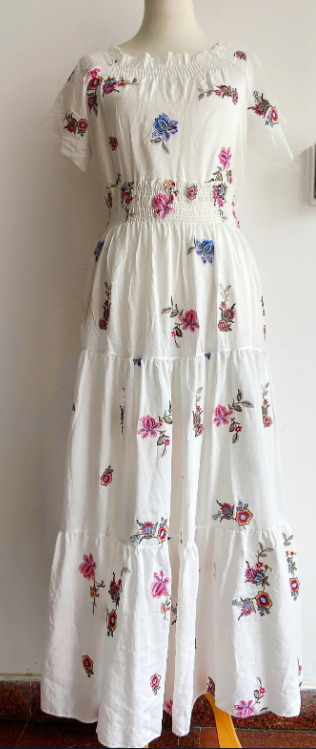 Maxi Vestido Bordado